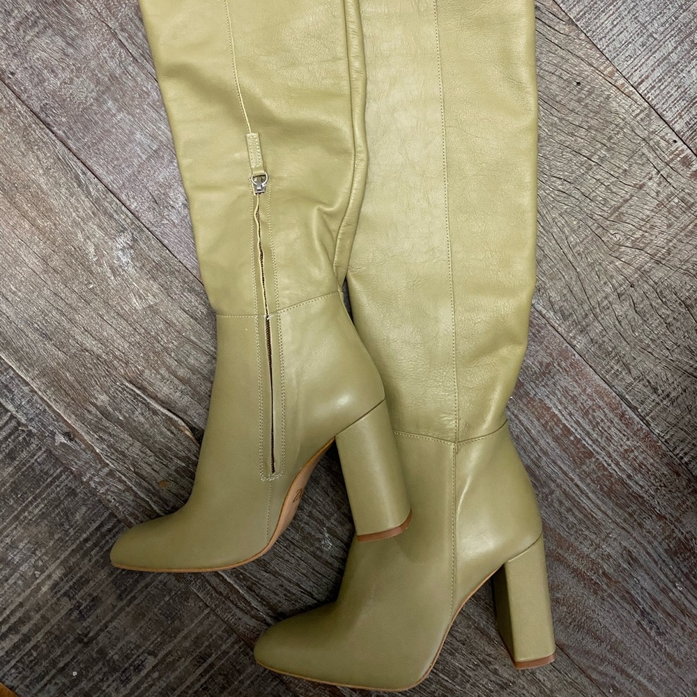 ZARA high leather boots